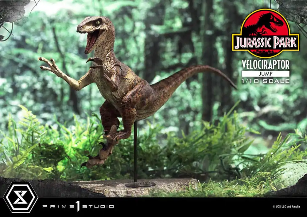 Jurassic Park Prime Collectibles Statue 1/10 Velociraptor Jump 21 cm termékfotó