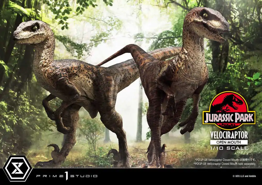 Jurassic Park Prime Collectibles Statue 1/10 Velociraptor Open Mouth 19 cm termékfotó