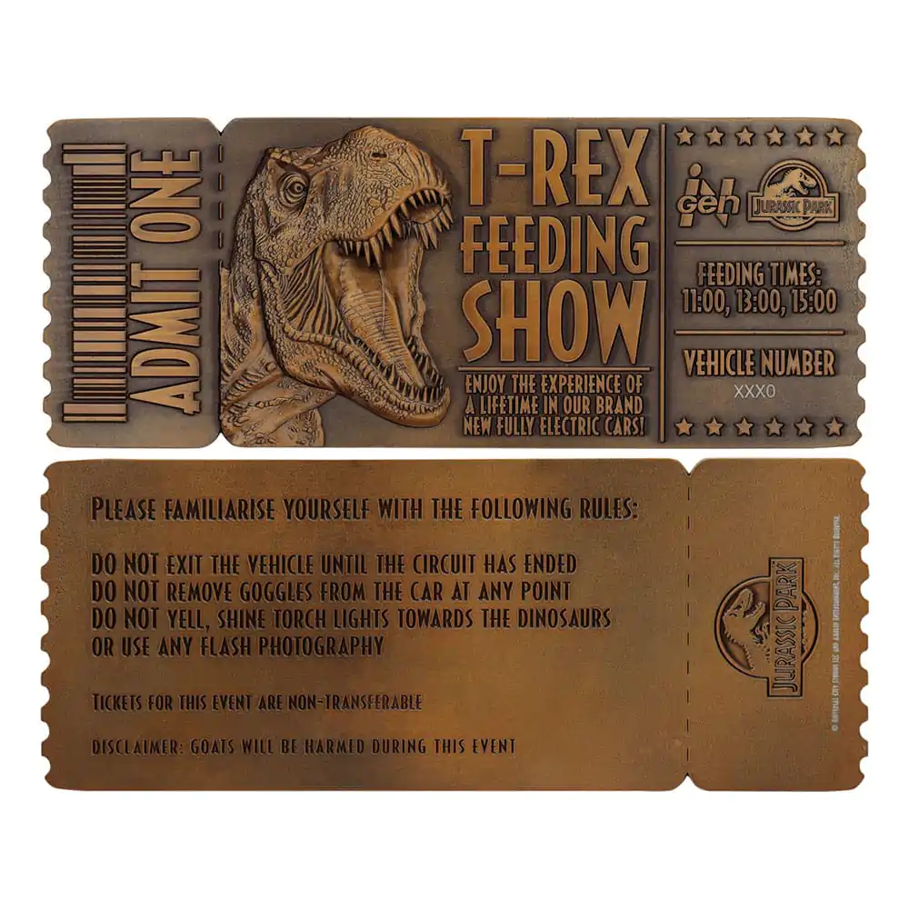 Jurassic Park Replik 1/1 Feeding Show Ticket termékfotó