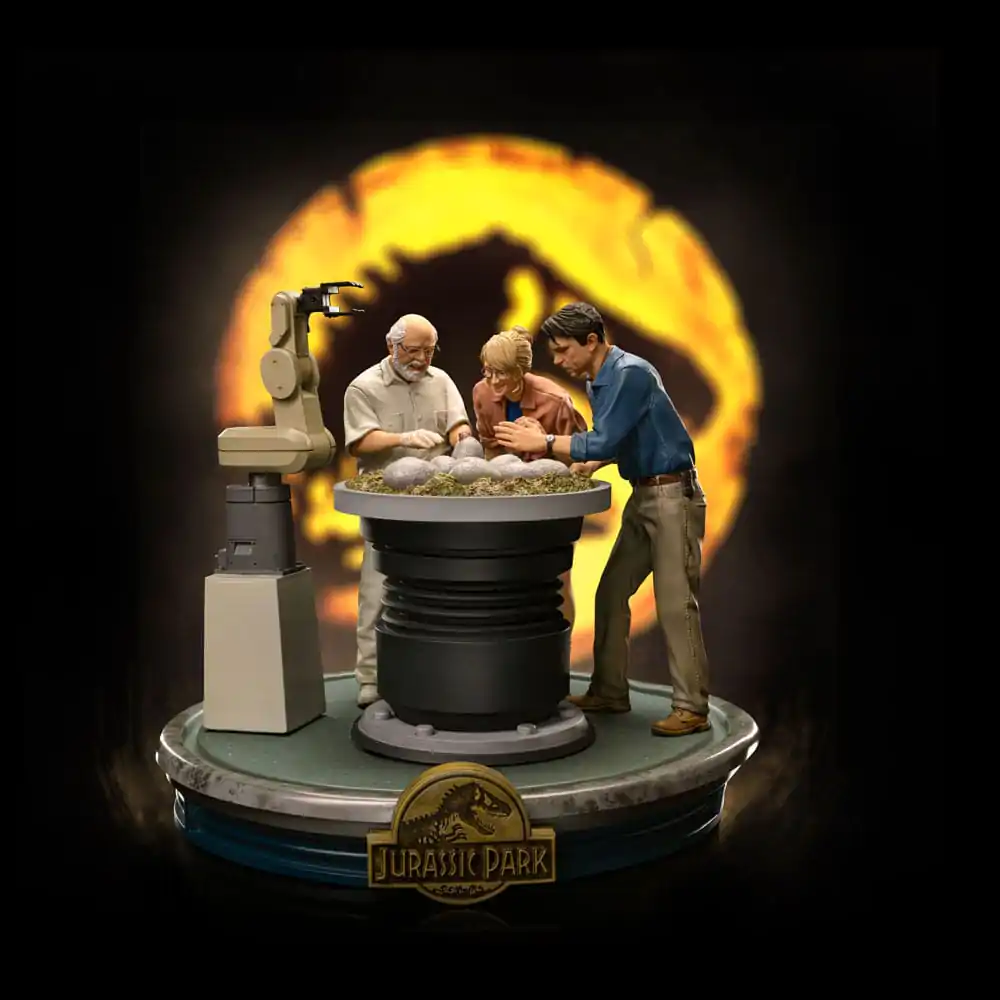 Jurassic Park Art Scale Statue 1/10 Dino Hatching 23 cm Produktfoto