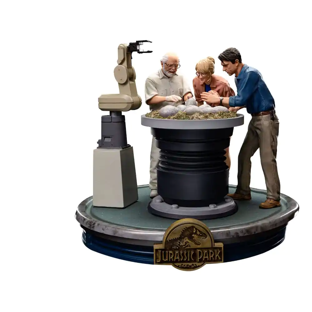 Jurassic Park Art Scale Statue 1/10 Dino Hatching 23 cm Produktfoto