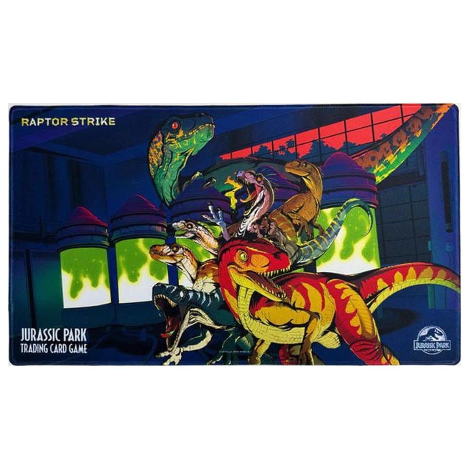 Jurassic Park TCG Spielmatte Raptor Strike 60 cm Produktfoto