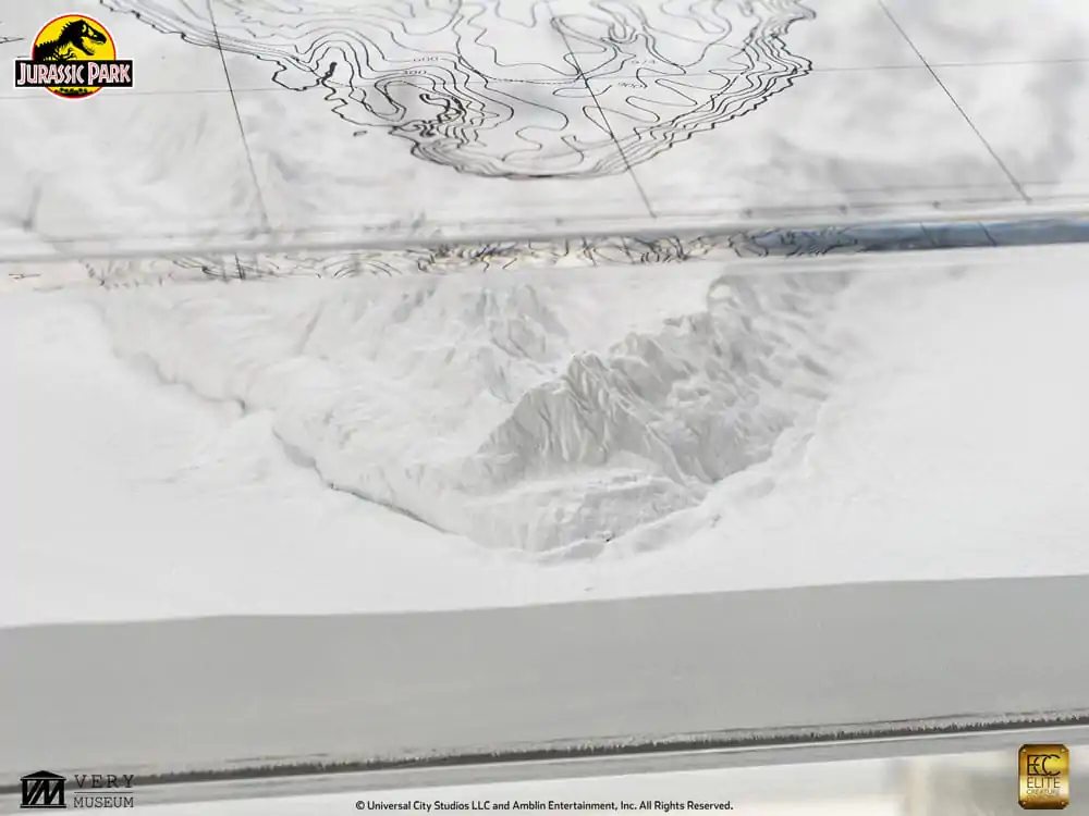 Jurassic Park topographische Karte Isla Nublar Produktfoto