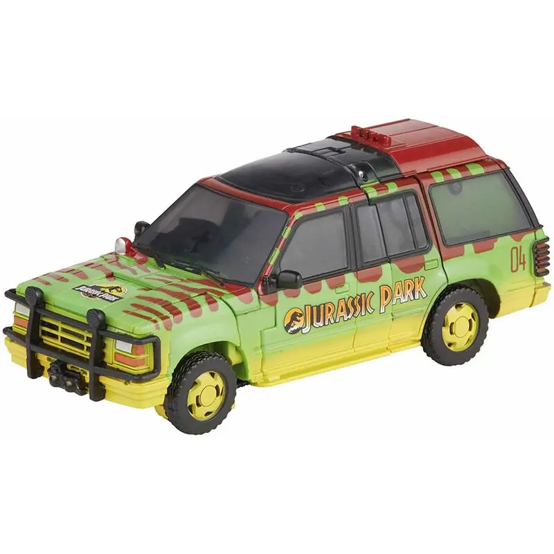 Jurassic Park x Transformers Generations Action Figurs Tyrannocon Rex 18 cm & Autobot JP93 14 cm Produktfoto