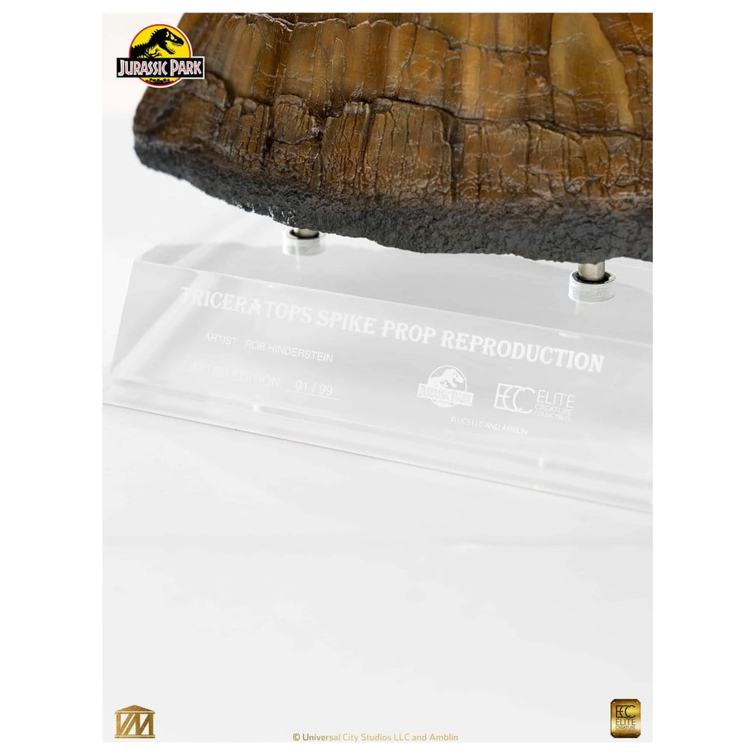 Jurassic Park Statue Triceratops Spike Prop (Reproduktion) 19 Zentimeter Produktfoto