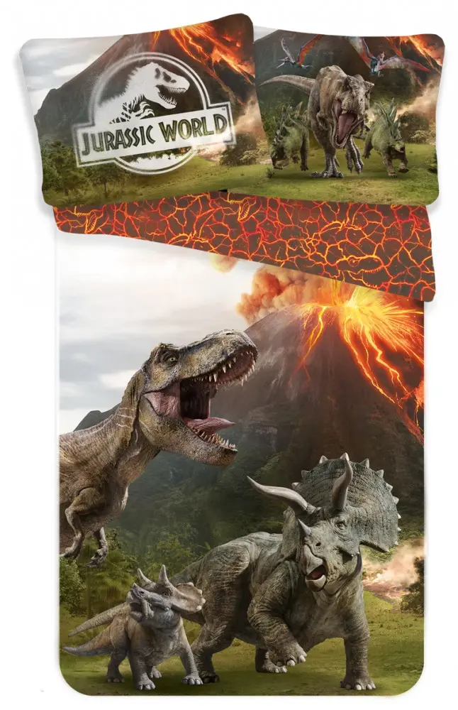 Jurassic World Bettbezug 140x200 cm, Kissenbezug 70x90 cm Produktfoto
