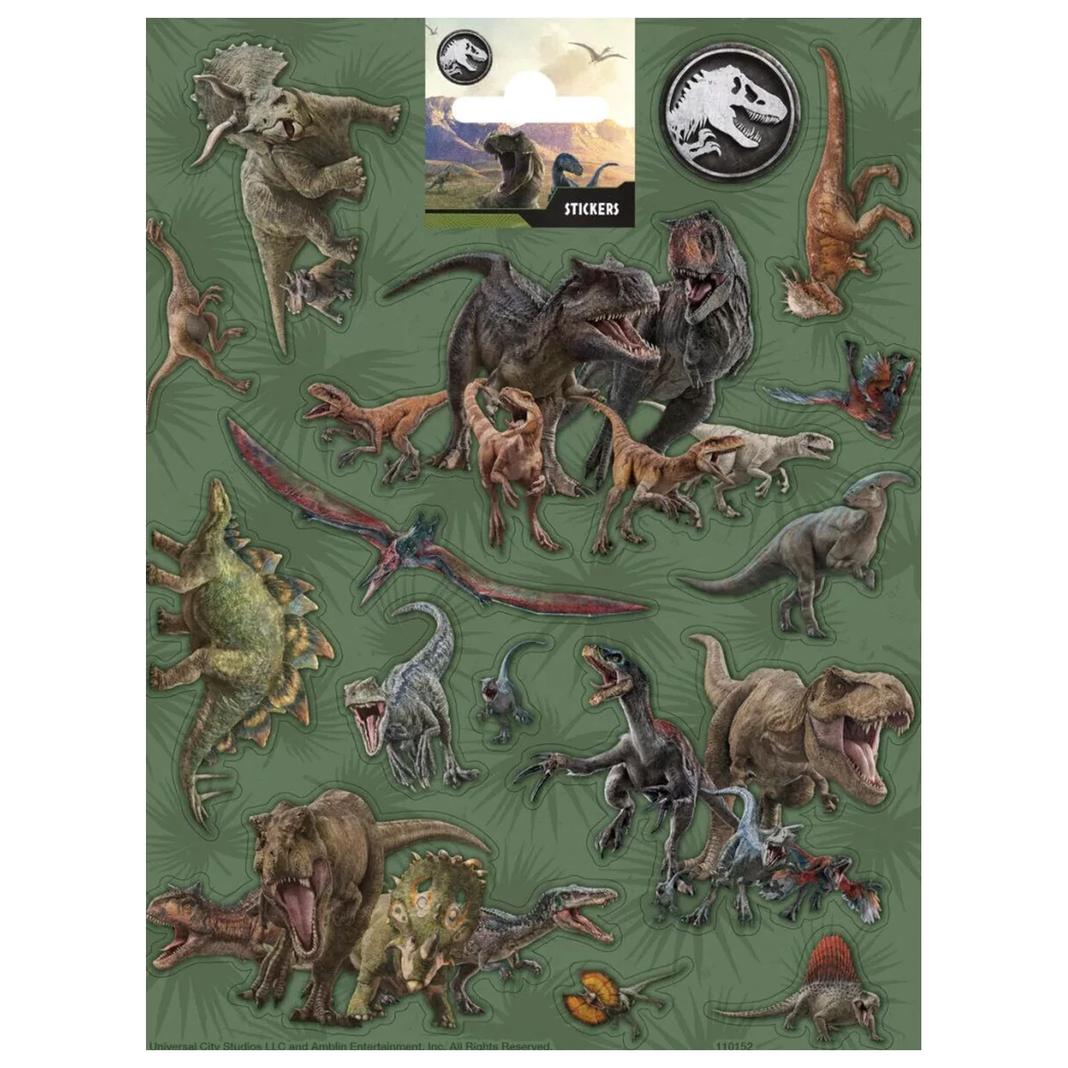 Jurassic World Attack Aufkleber Produktfoto