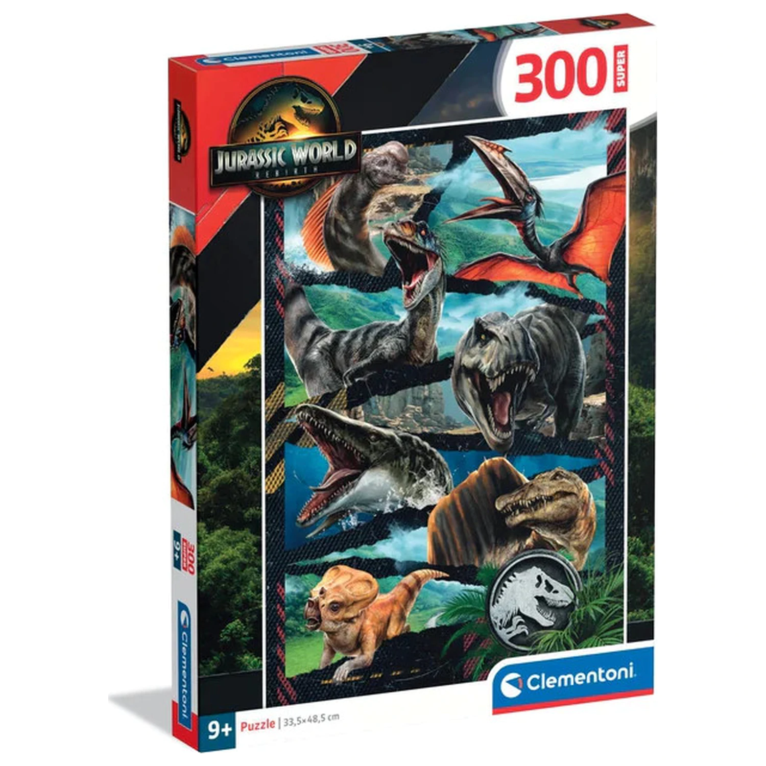 Jurassic World Battle Zone 300-teiliges Puzzle Produktfoto