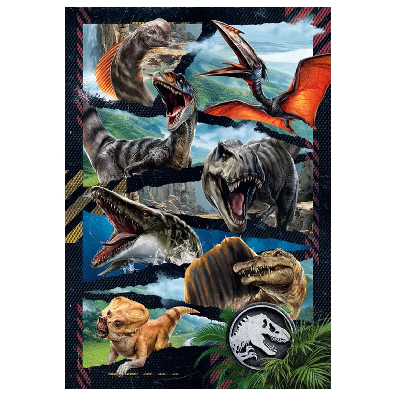 Jurassic World Battle Zone 300-teiliges Puzzle Produktfoto