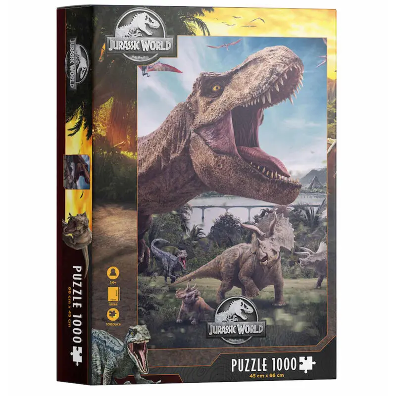 Jurassic World Puzzle Poster Rex (1000 Teile) Produktfoto