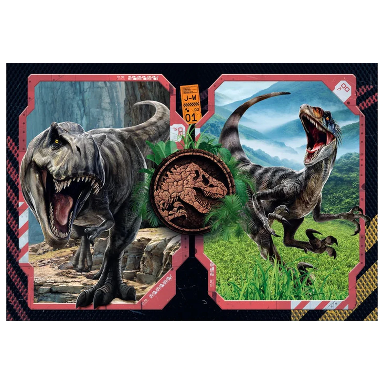 Jurassic World Danger Zone 2x60 Teile Puzzle Produktfoto