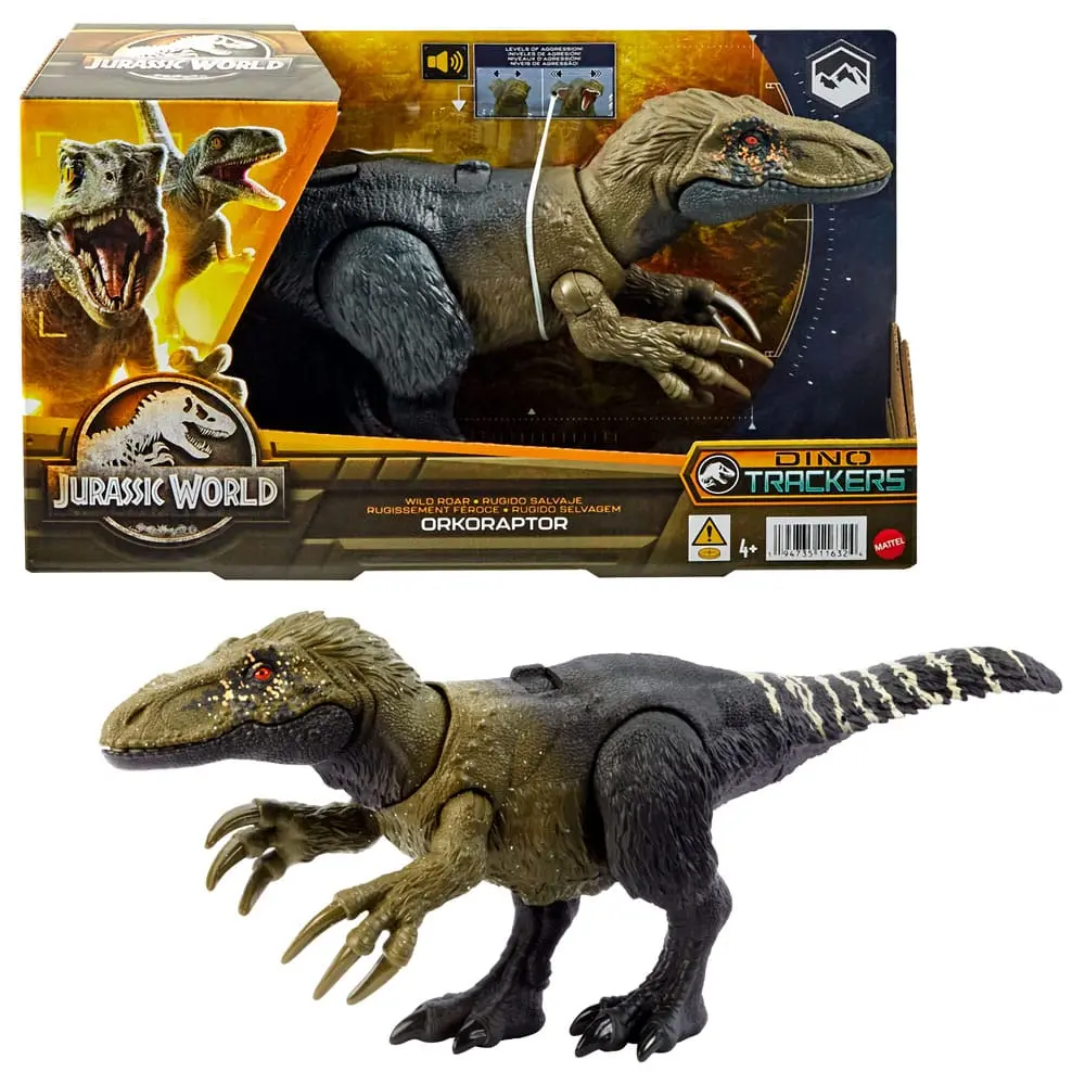Jurassic World Dino Trackers Actionfigur Wild Roar Orkoraptor Produktfoto