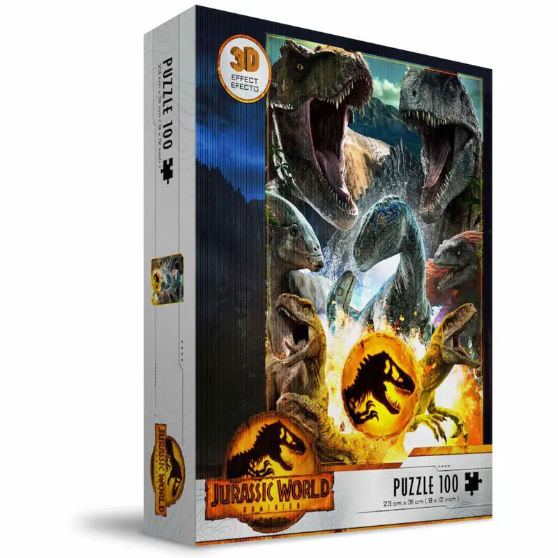 Jurassic World Dinosaurs 3D Puzzle 100-teilig Produktfoto