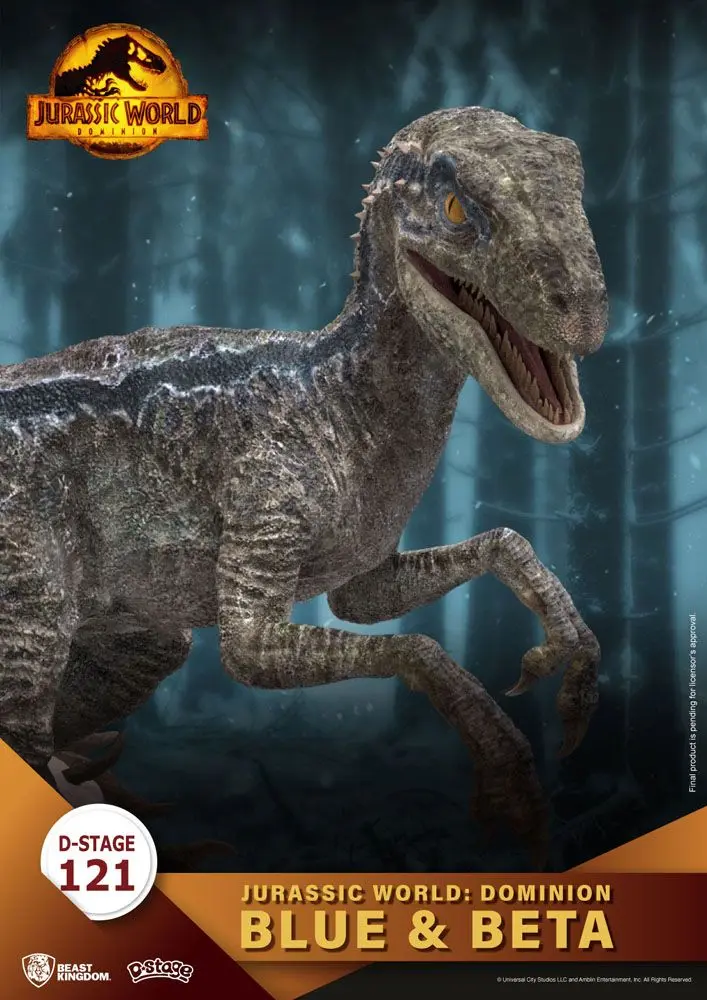 Jurassic World: Ein neues Zeitalter D-Stage PVC Diorama Blue & Beta 13 cm termékfotó