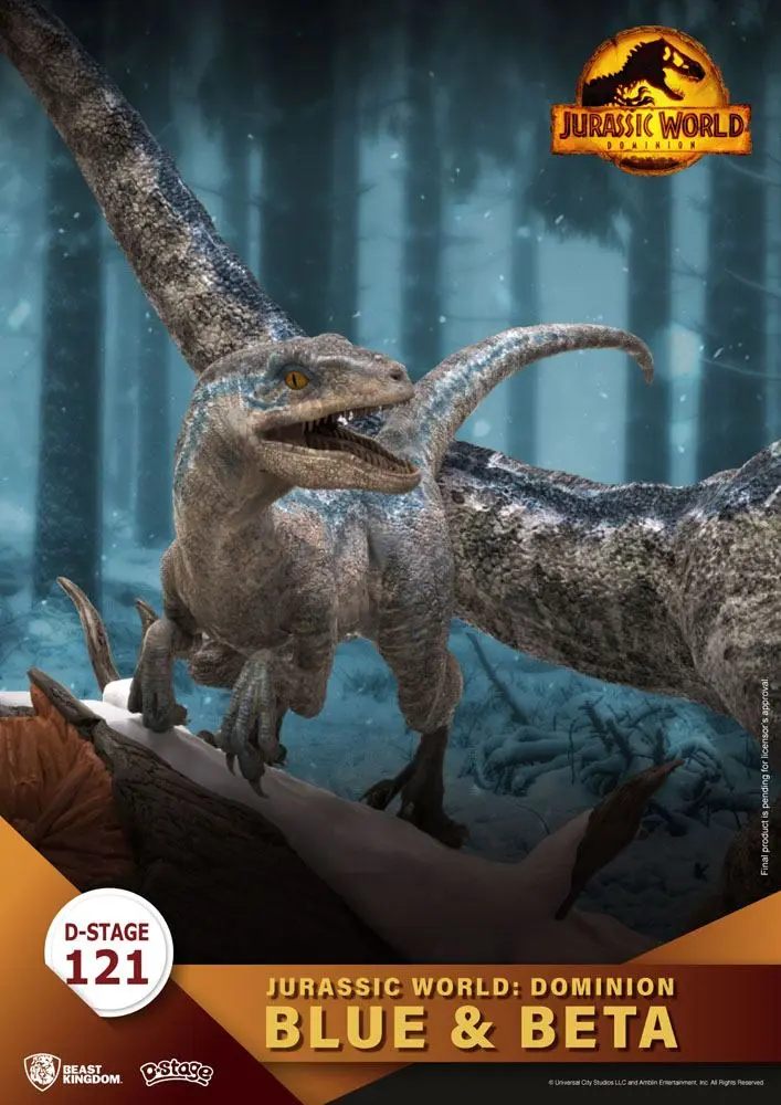 Jurassic World: Ein neues Zeitalter D-Stage PVC Diorama Blue & Beta 13 cm termékfotó