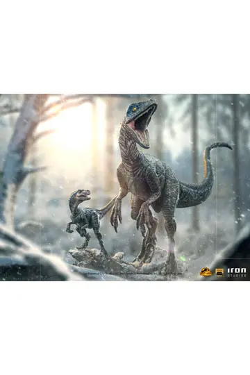 Jurassic World Ein neues Zeitalter Deluxe Art Scale Statue 1/10 Blue and Beta 20 cm Produktfoto