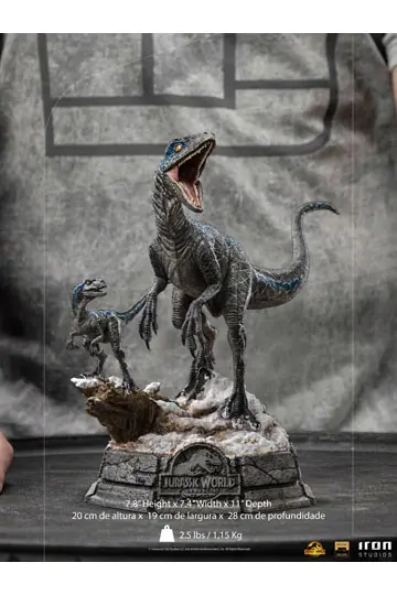 Jurassic World Ein neues Zeitalter Deluxe Art Scale Statue 1/10 Blue and Beta 20 cm Produktfoto