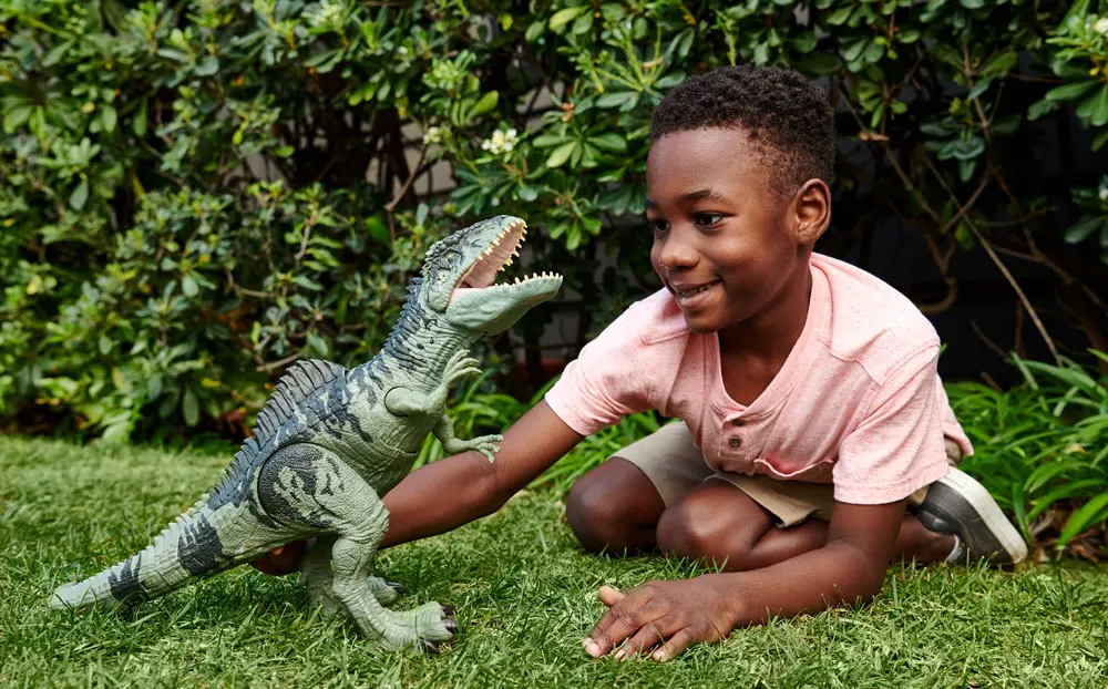 Jurassic World: Ein neues Zeitalter Actionfigur Strike 'n Roar Giganotosaurus Produktfoto