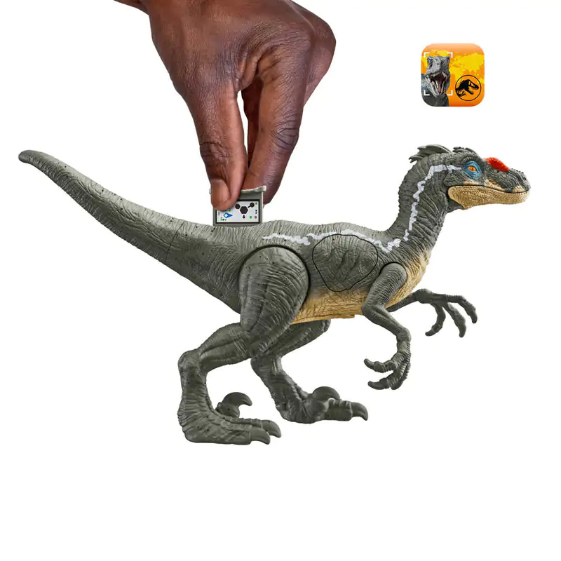 Jurassic World Epic Attack Velociraptor Figur 10cm Produktfoto