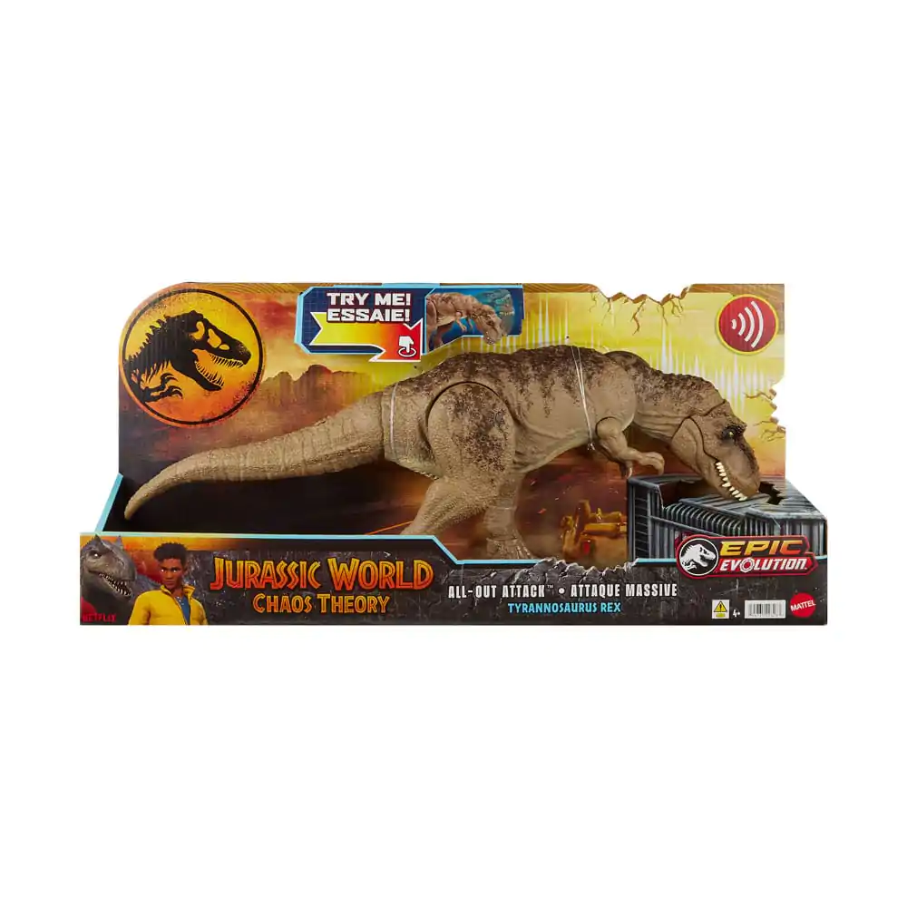 Jurassic World Epic Evolution Actionfigur All-Out Attack Tyrannosaurus Rex termékfotó