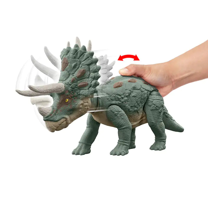 Jurassic World Epic Evolution Gigantic Trackers Triceratops Figur 17cm termékfotó