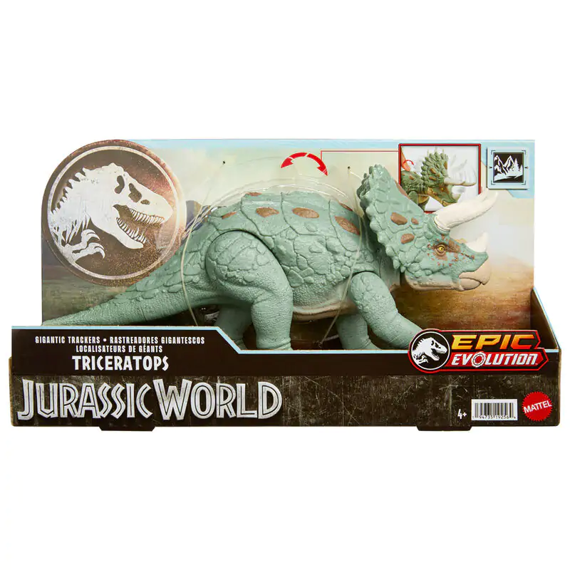 Jurassic World Epic Evolution Gigantic Trackers Triceratops Figur 17cm termékfotó