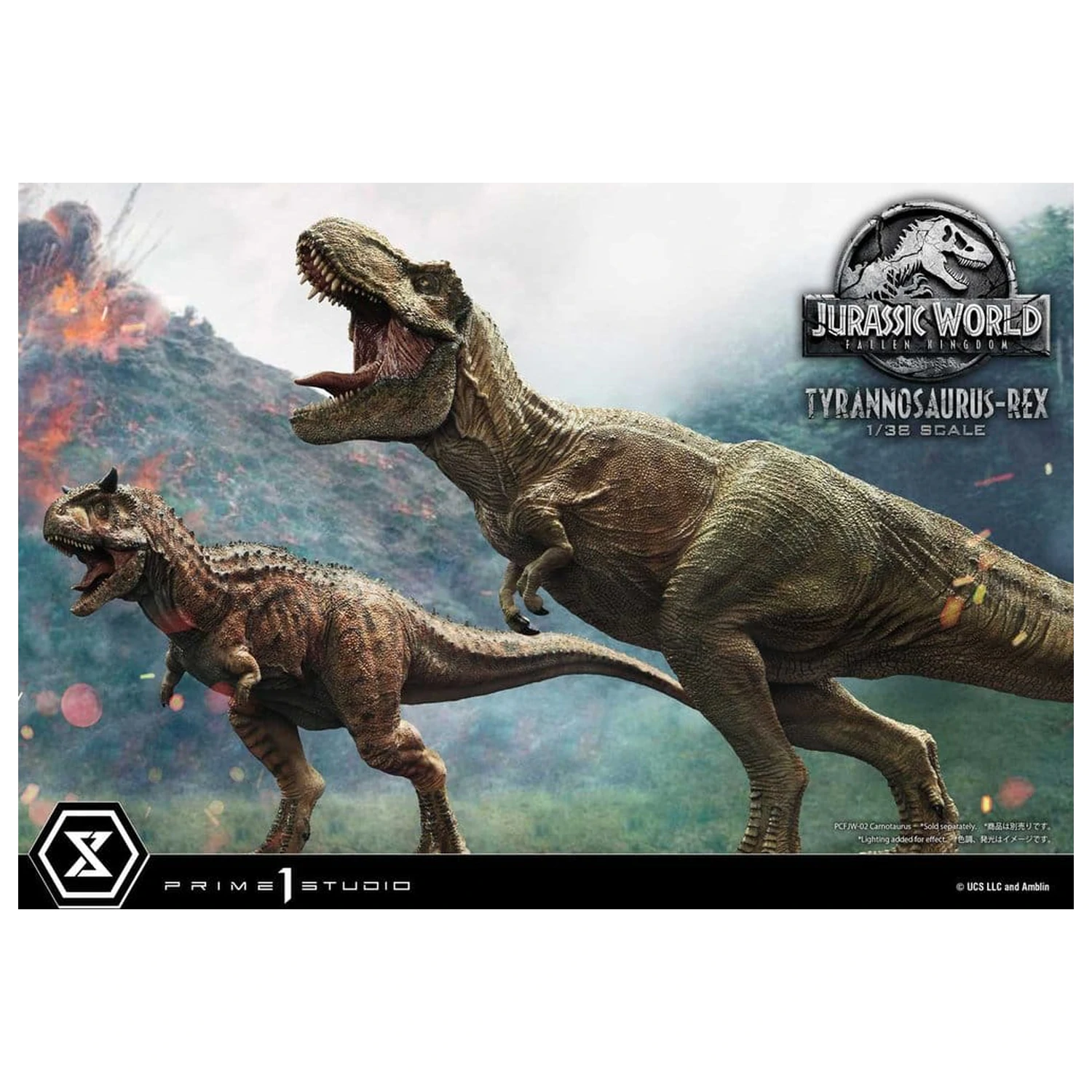 Jurassic World: Fallen Kingdom (Film) Prime Sammlerfiguren Statue 1/38 Tyrannosaurus Rex 23 cm Produktfoto