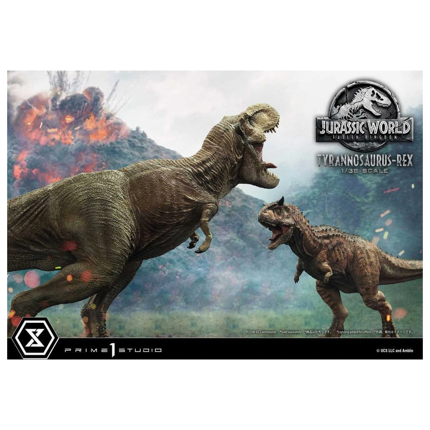 Jurassic World: Fallen Kingdom (Film) Prime Sammlerfiguren Statue 1/38 Tyrannosaurus Rex 23 cm Produktfoto
