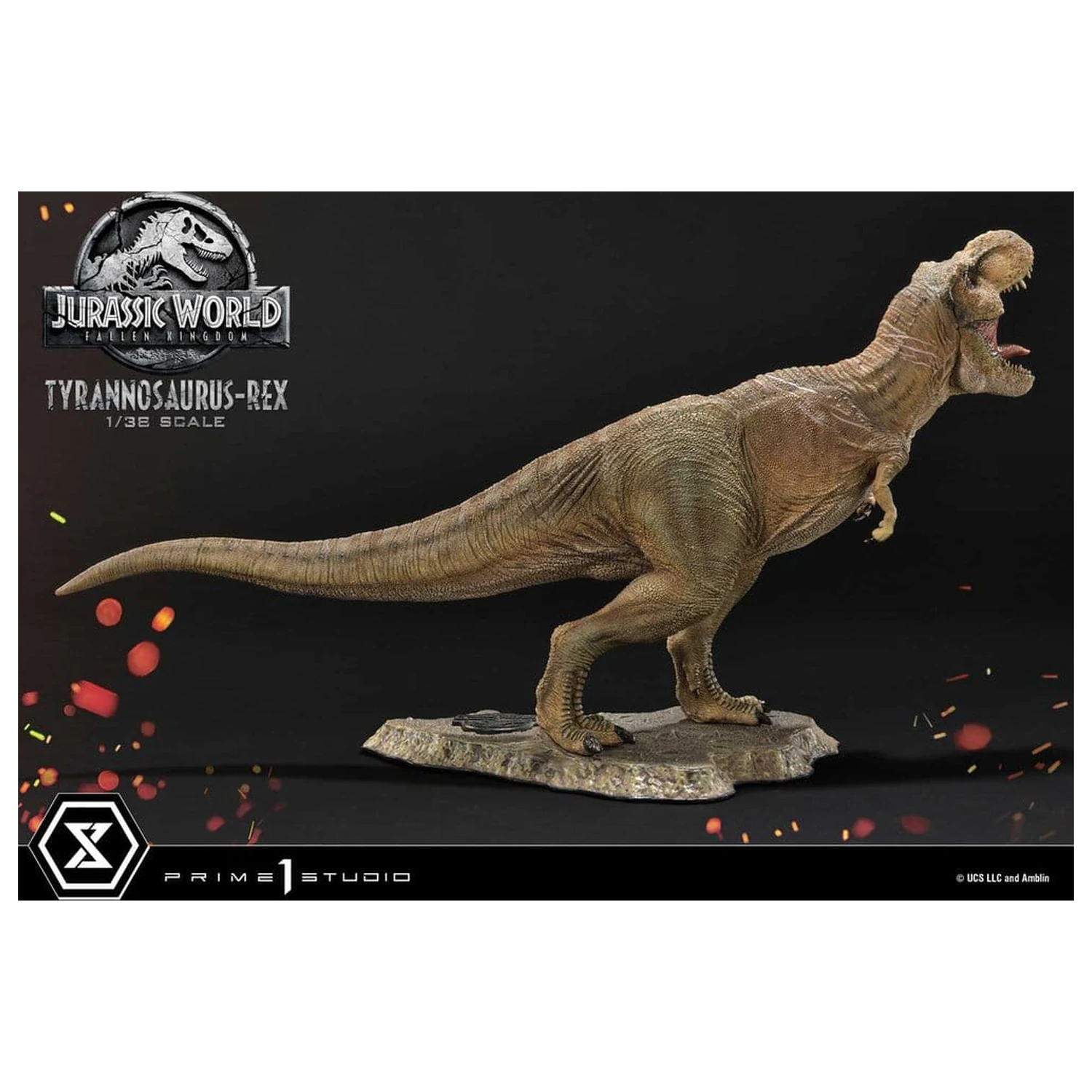 Jurassic World: Fallen Kingdom (Film) Prime Sammlerfiguren Statue 1/38 Tyrannosaurus Rex 23 cm Produktfoto