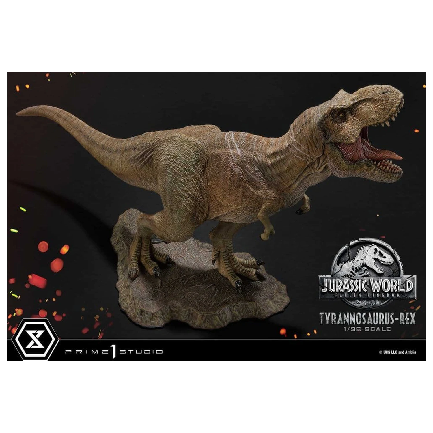 Jurassic World: Fallen Kingdom (Film) Prime Sammlerfiguren Statue 1/38 Tyrannosaurus Rex 23 cm Produktfoto