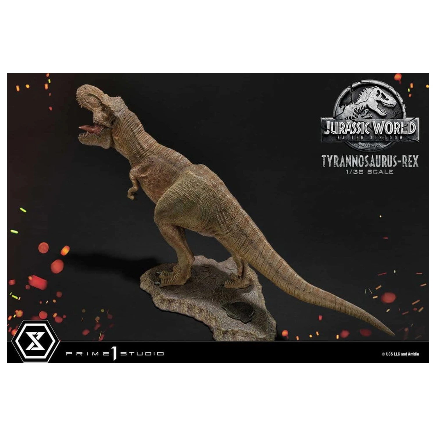 Jurassic World: Fallen Kingdom (Film) Prime Sammlerfiguren Statue 1/38 Tyrannosaurus Rex 23 cm Produktfoto