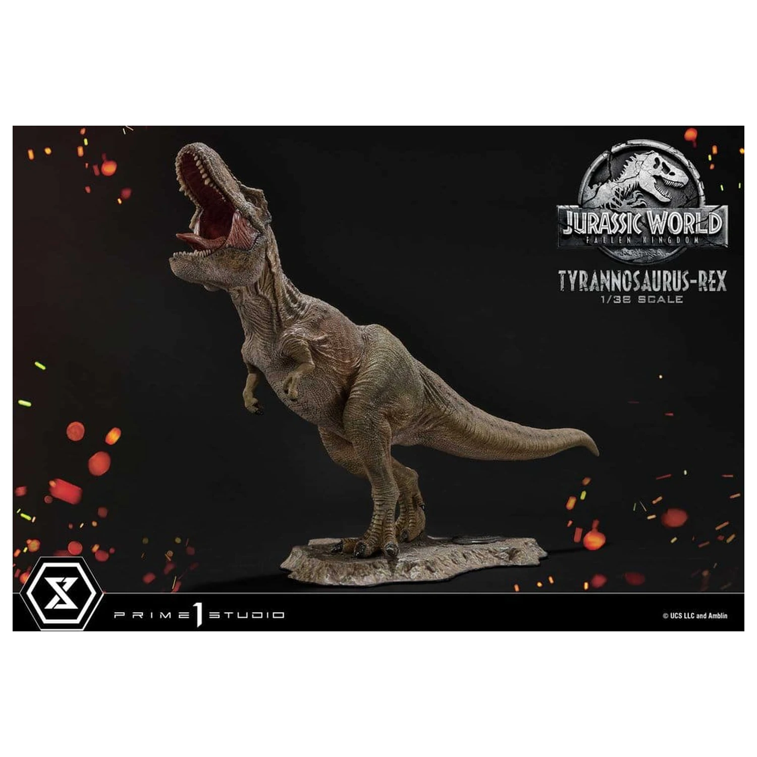 Jurassic World: Fallen Kingdom (Film) Prime Sammlerfiguren Statue 1/38 Tyrannosaurus Rex 23 cm Produktfoto