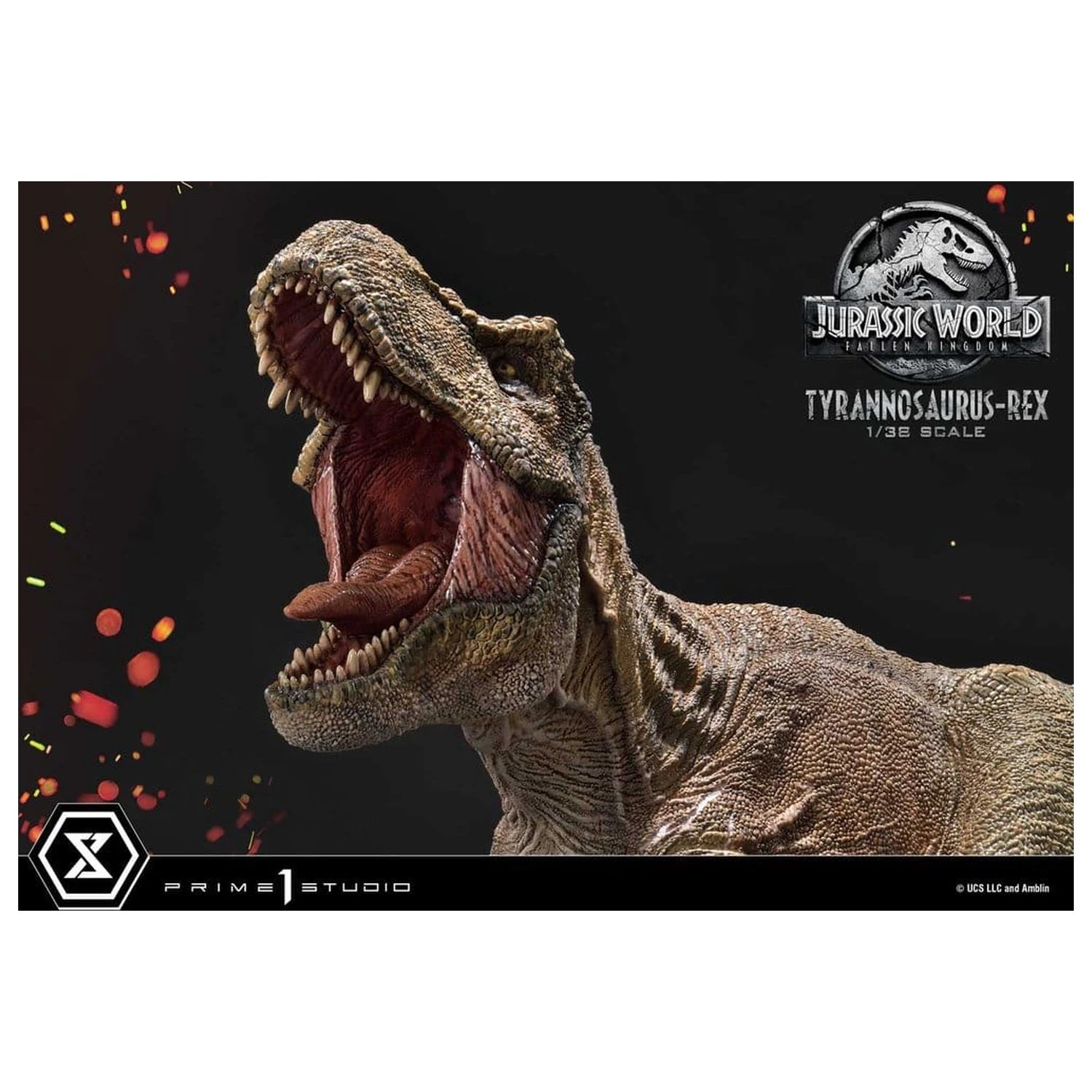 Jurassic World: Fallen Kingdom (Film) Prime Sammlerfiguren Statue 1/38 Tyrannosaurus Rex 23 cm Produktfoto