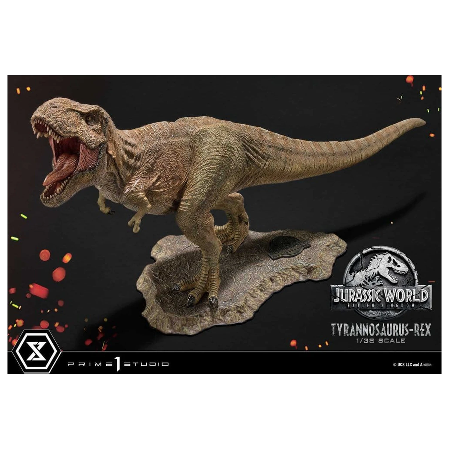 Jurassic World: Fallen Kingdom (Film) Prime Sammlerfiguren Statue 1/38 Tyrannosaurus Rex 23 cm Produktfoto