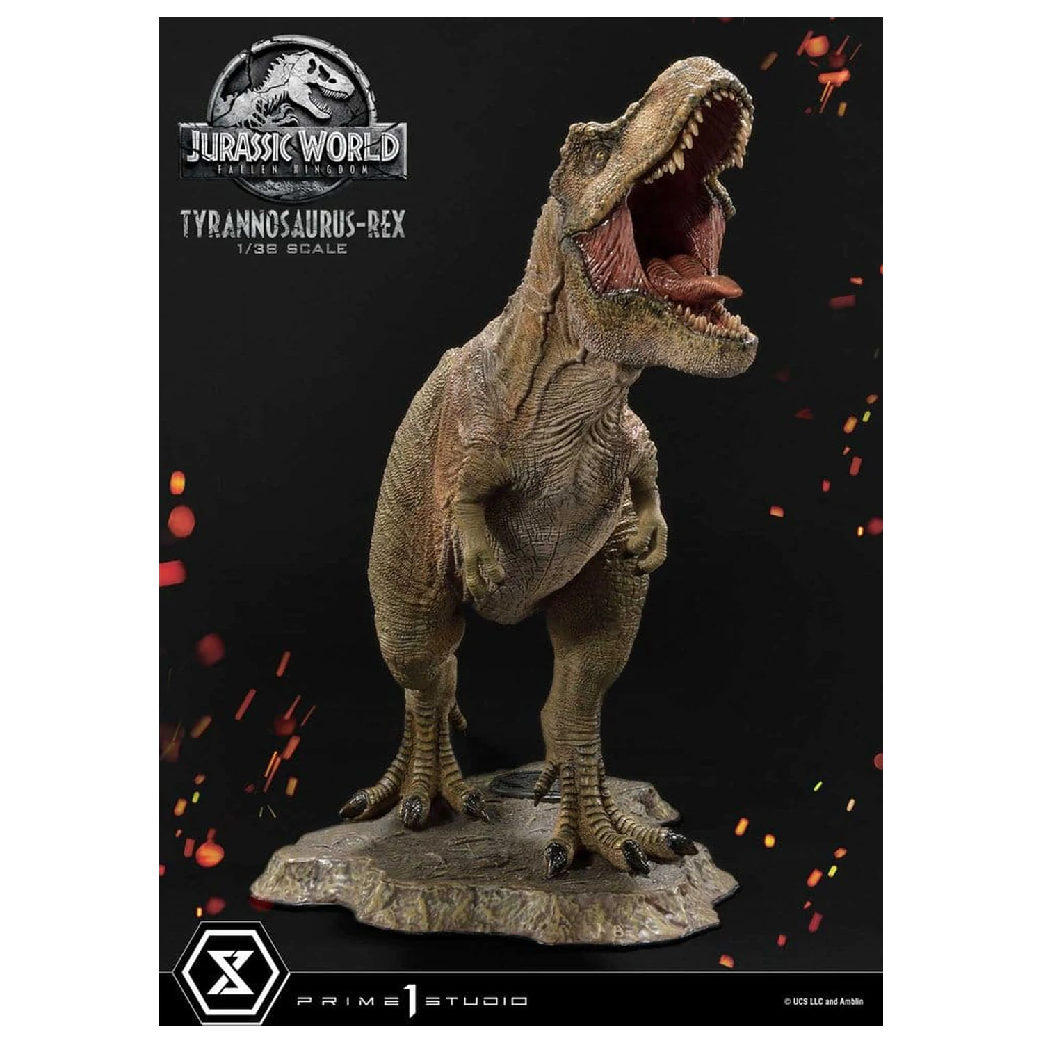 Jurassic World: Fallen Kingdom (Film) Prime Sammlerfiguren Statue 1/38 Tyrannosaurus Rex 23 cm Produktfoto