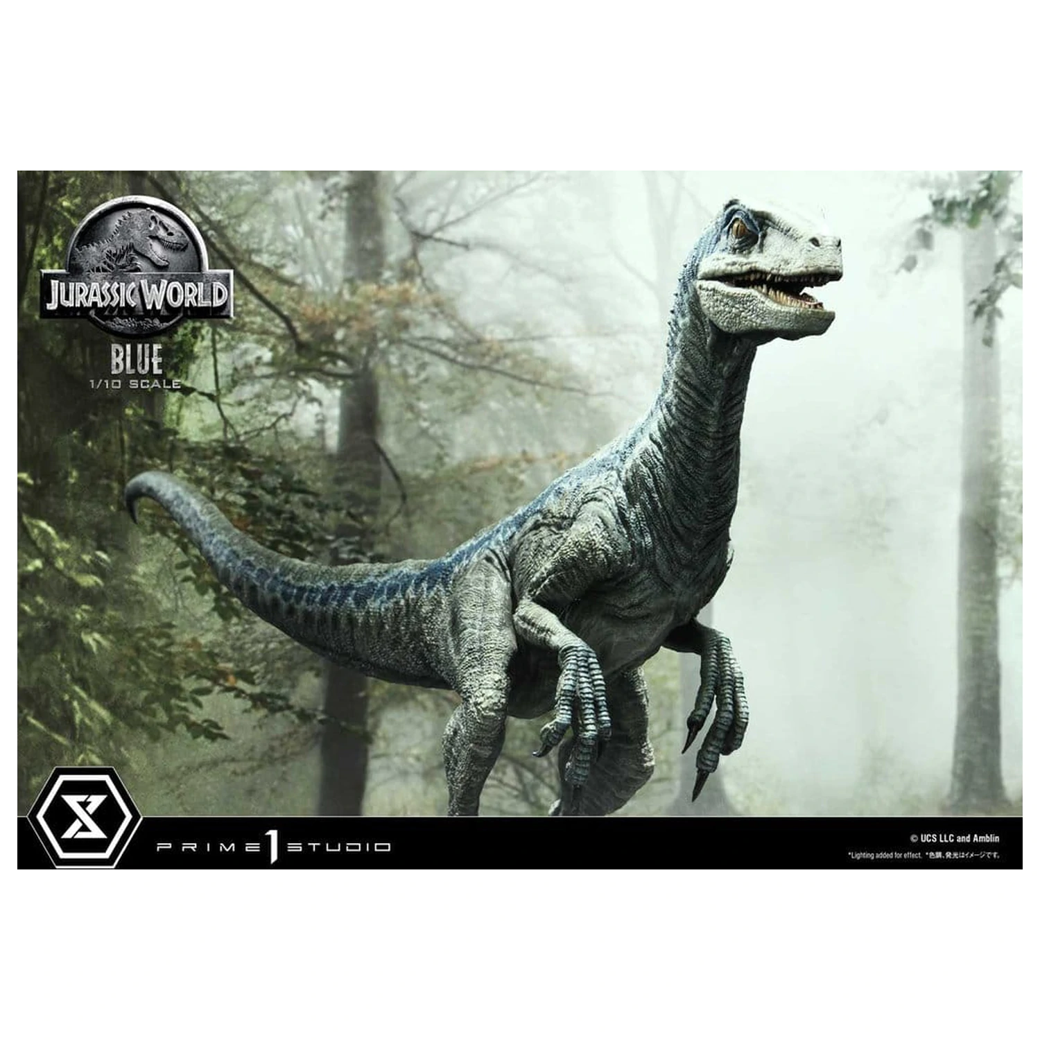 Jurassic World (Film) Prime Sammlerfiguren Statue 1/10 Blue 17 cm Produktfoto