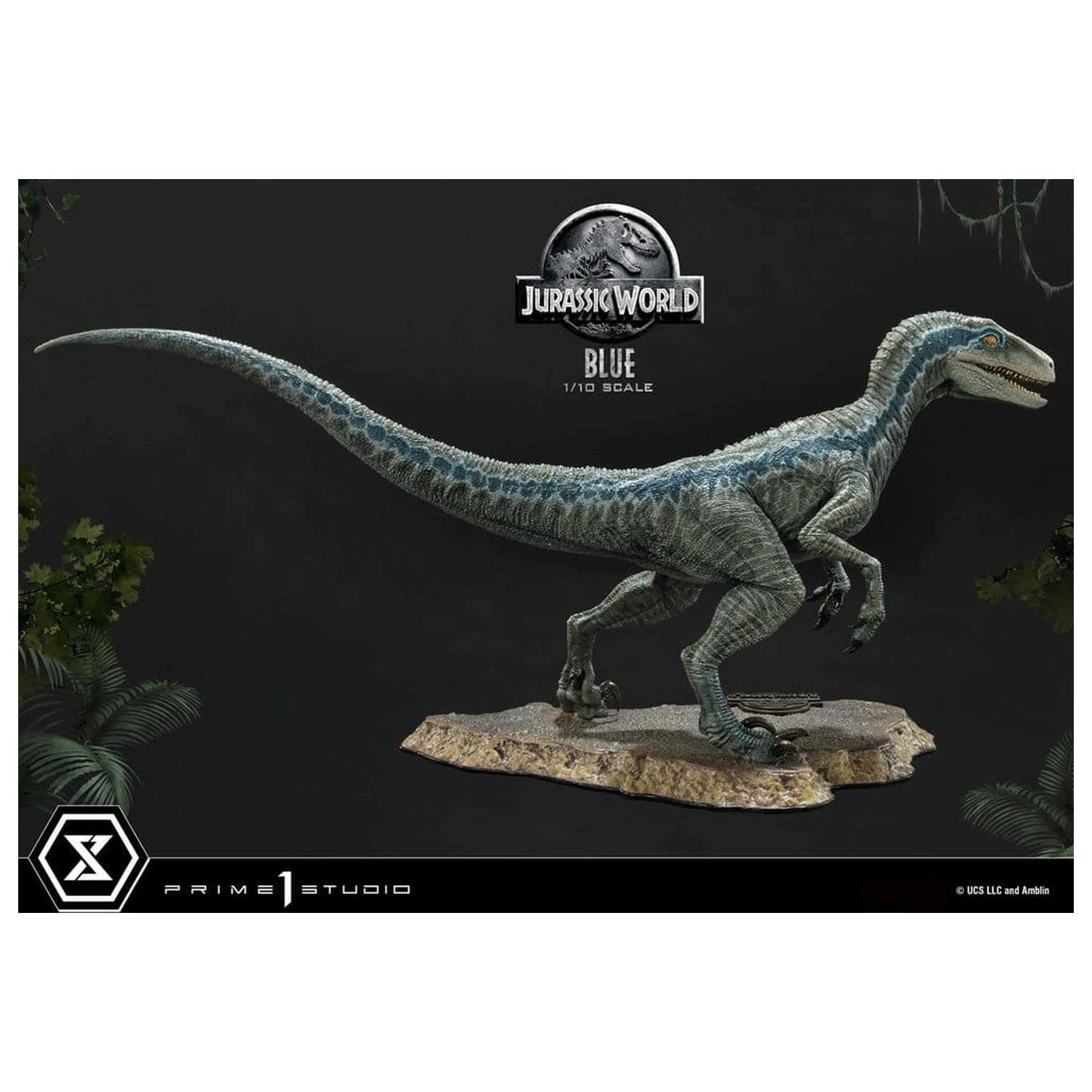 Jurassic World (Film) Prime Sammlerfiguren Statue 1/10 Blue 17 cm Produktfoto