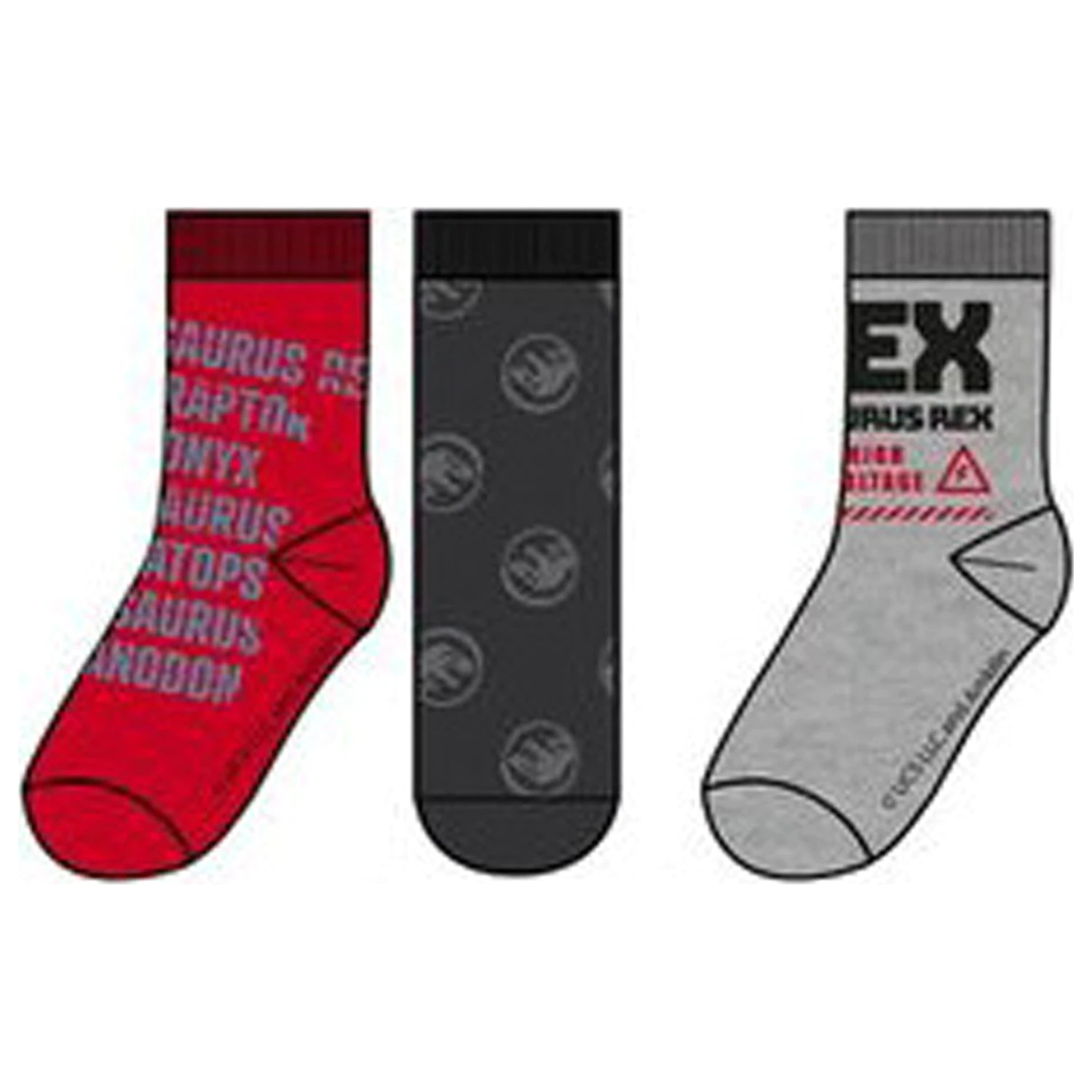 Jurassic World High Voltage Kinder Socken 31/34 Produktfoto