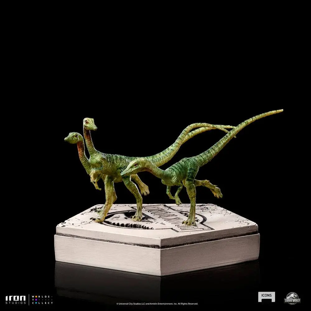 Jurassic World Icons Statue Compsognathus 5 cm termékfotó