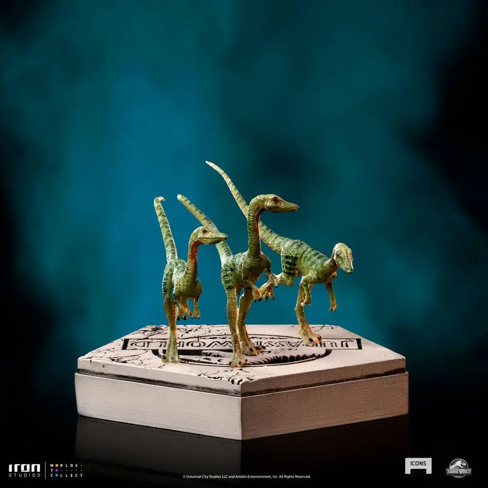 Jurassic World Icons Statue Compsognathus 5 cm termékfotó