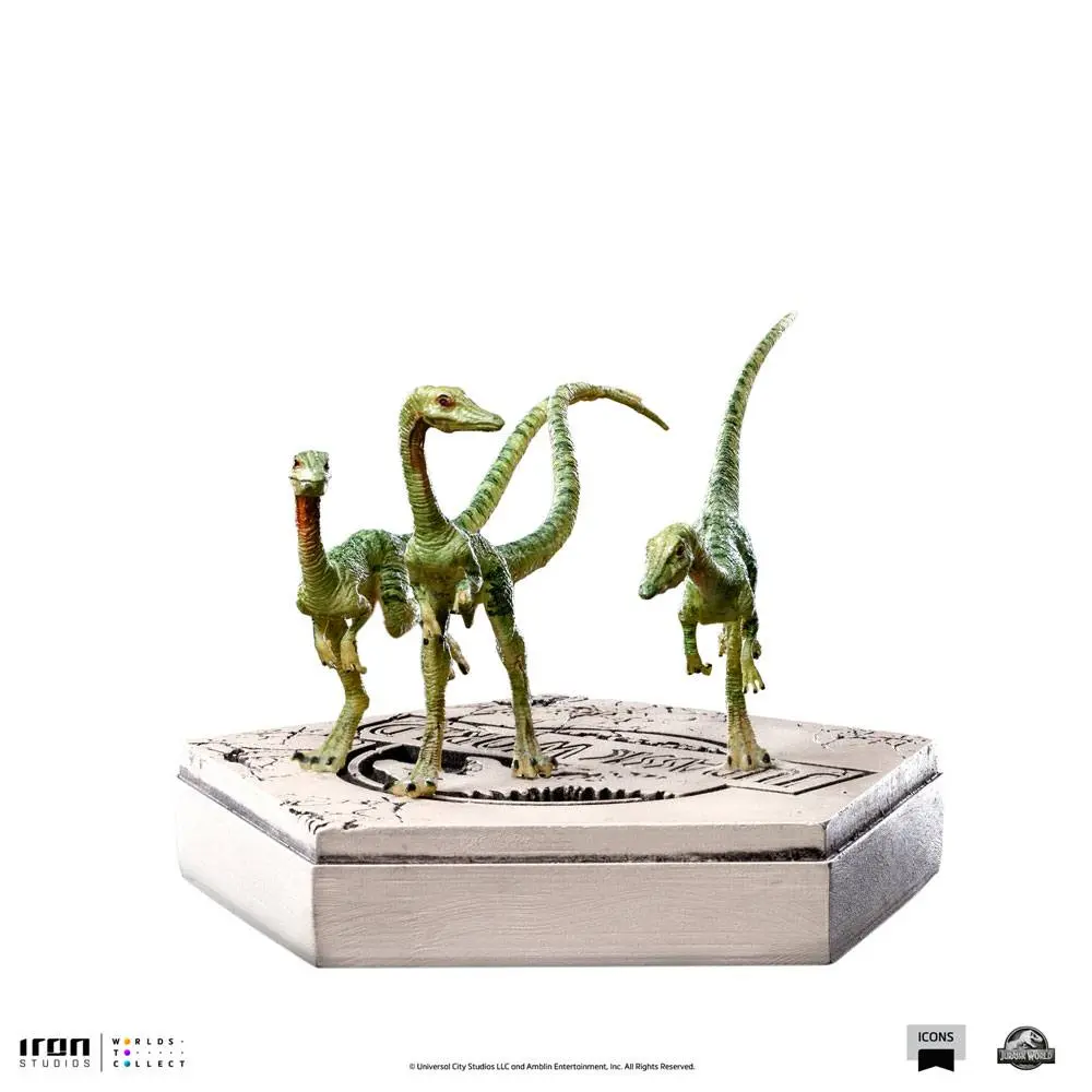 Jurassic World Icons Statue Compsognathus 5 cm termékfotó