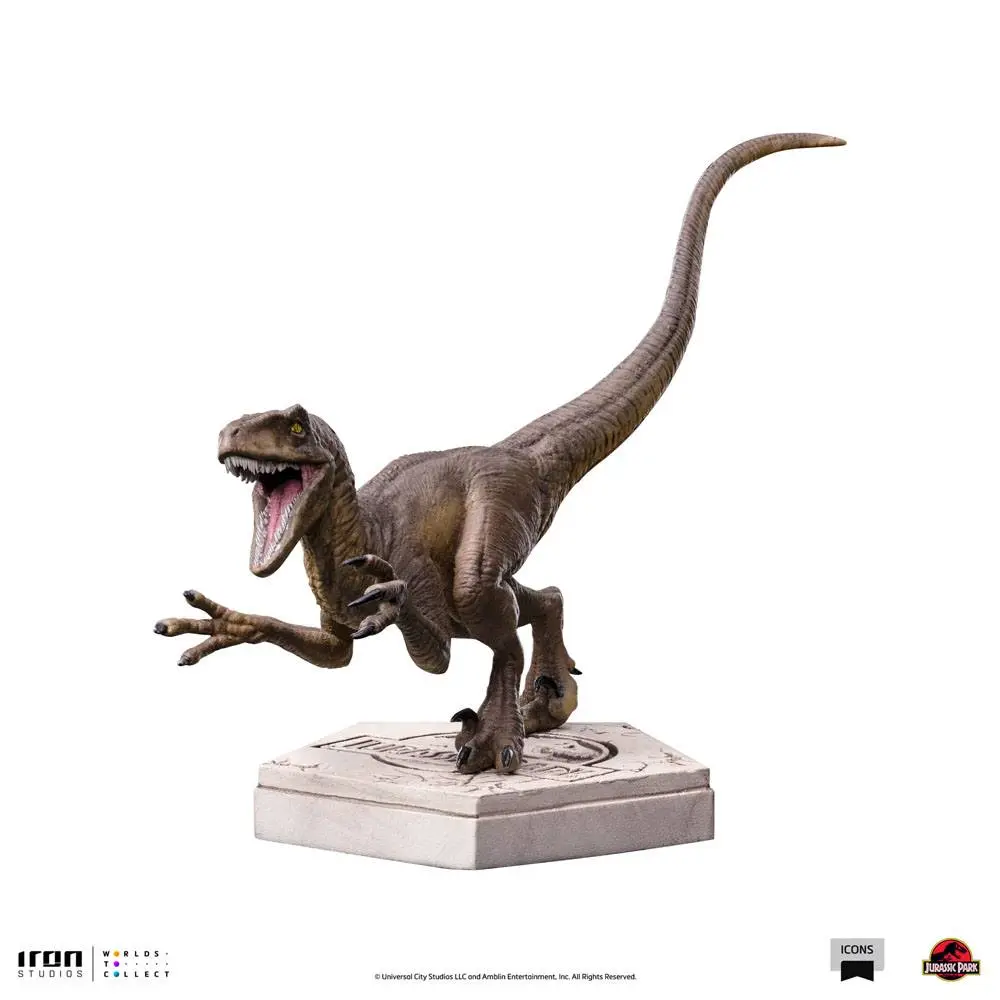 Jurassic World Icons Statue Velociraptor A 9 cm Produktfoto