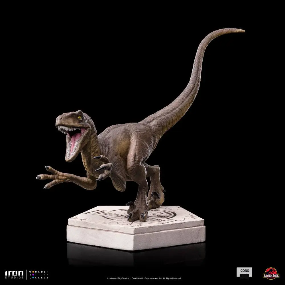 Jurassic World Icons Statue Velociraptor A 9 cm Produktfoto