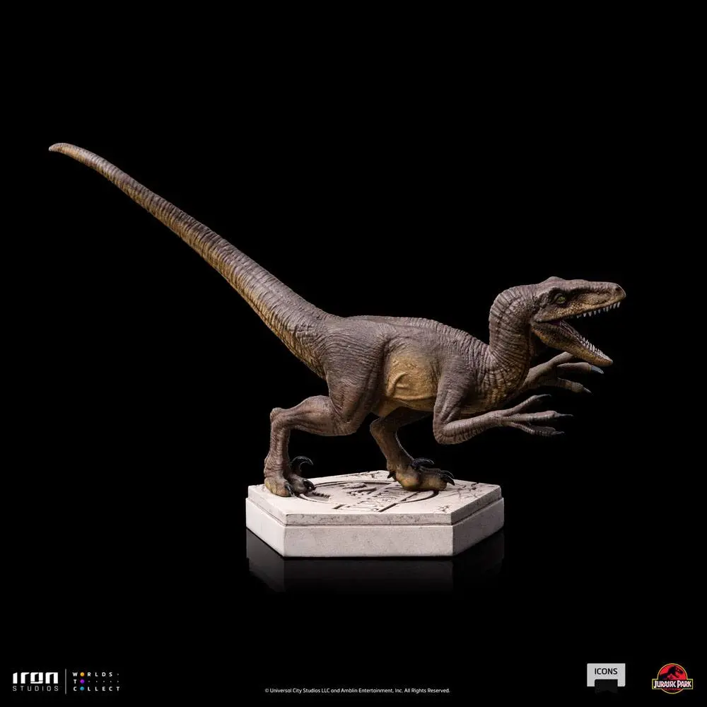 Jurassic World Icons Statue Velociraptor A 9 cm Produktfoto