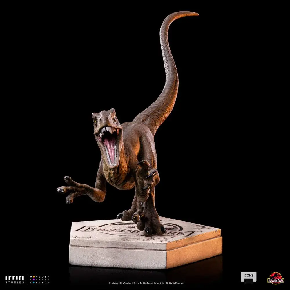 Jurassic World Icons Statue Velociraptor A 9 cm Produktfoto