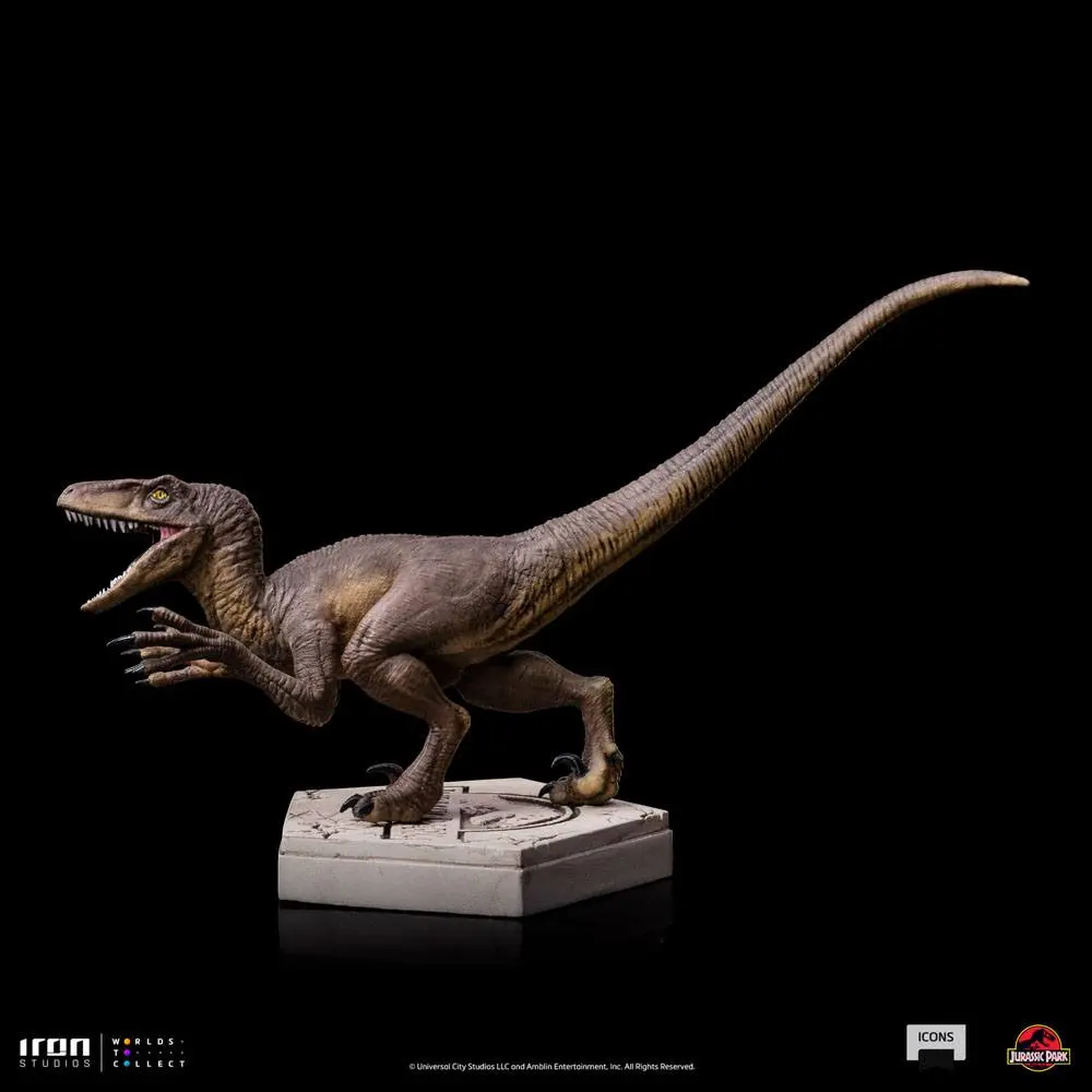Jurassic World Icons Statue Velociraptor A 9 cm Produktfoto