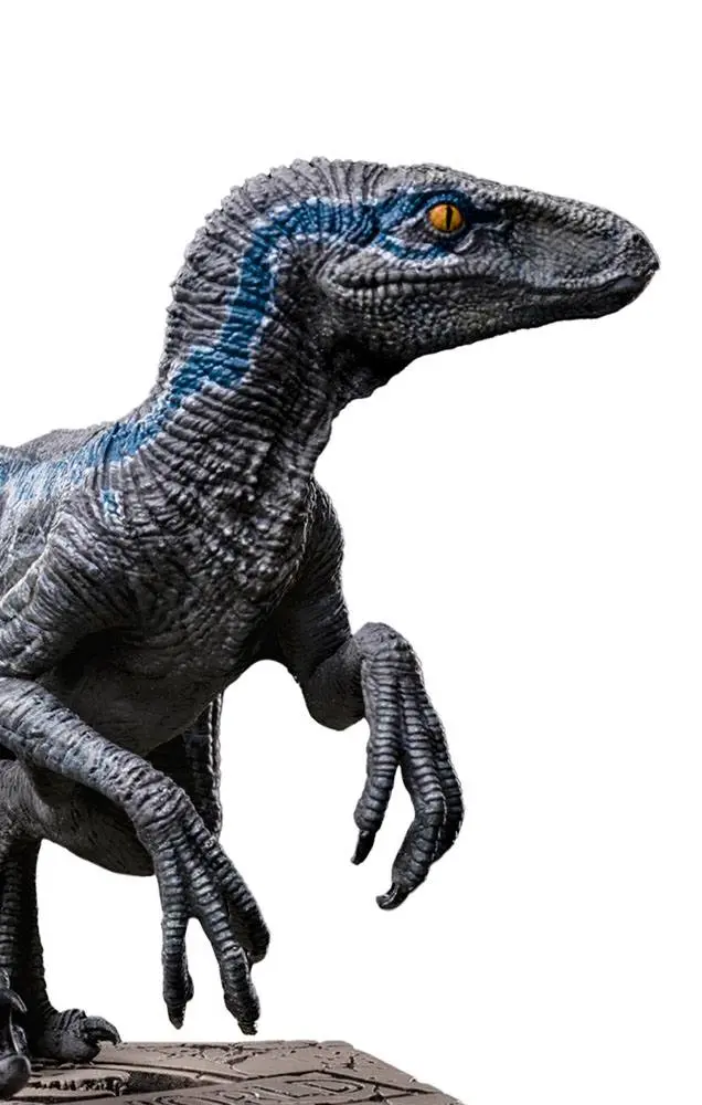 Jurassic World Icons Statue Velociraptor B Blue 7 cm termékfotó