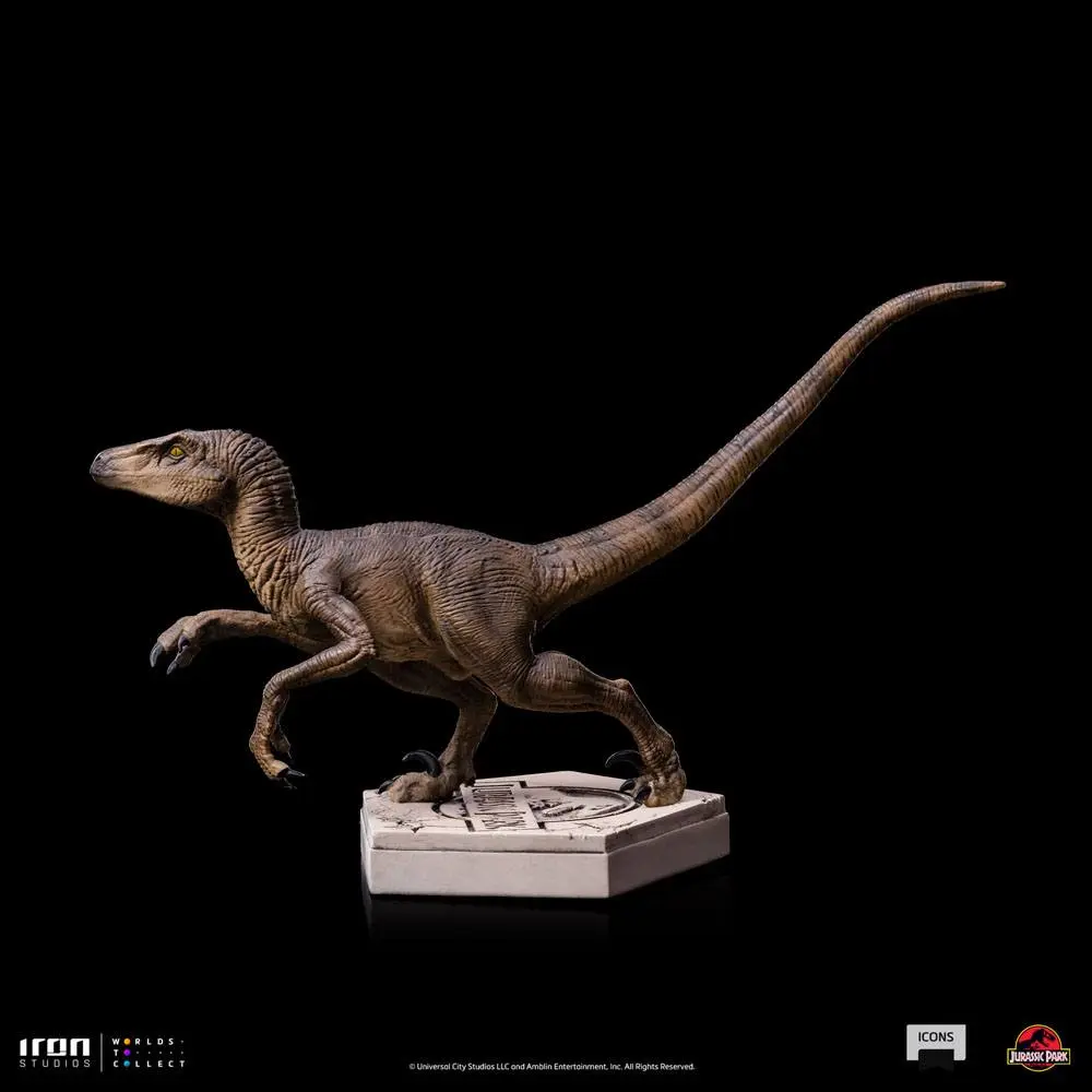 Jurassic World Icons Statue Velociraptor B 9 cm Produktfoto