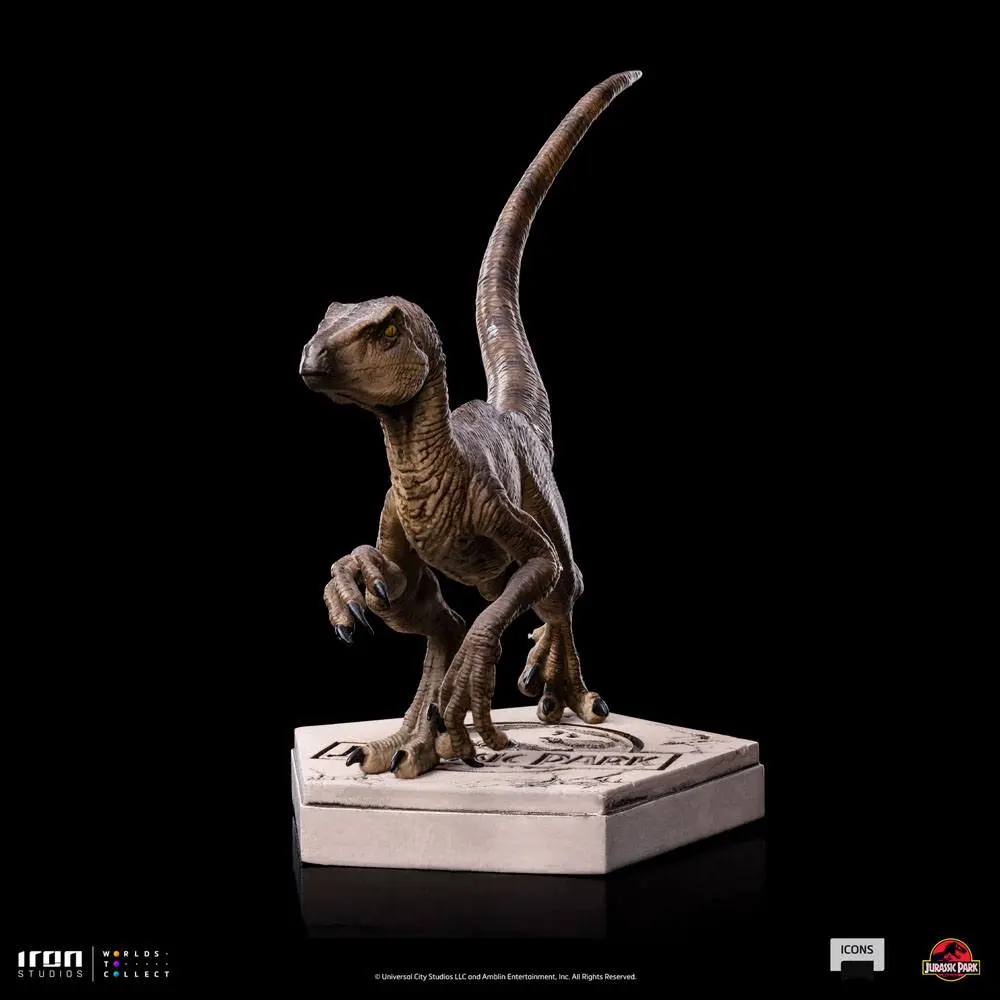 Jurassic World Icons Statue Velociraptor B 9 cm Produktfoto