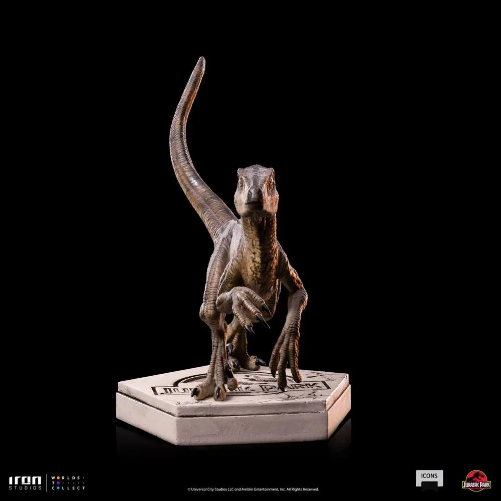 Jurassic World Icons Statue Velociraptor B 9 cm Produktfoto